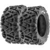 imageSet of 4 SunF PowerI ATV UTV allterrain Tires 25x812 Front ampamp 25x1012 Rear 6 PR Tubeless A03323x811  24x811