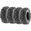 imageSunF PowerII ATV ampamp GoKart Mini Bike Tires 145706 14x66 6 PR Tubeless A051 Set of 4145706  145706
