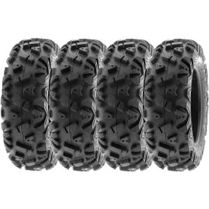 imageSUNF 24x1011 24x10x11 All Terrain Tires ATV UTV 6 PR POWER I A033  SET of 4 black