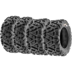imageSet of 4 SunF PowerI ATV UTV allterrain Tires 25x812 Front ampamp 25x1012 Rear 6 PR Tubeless A03323x811  24x811