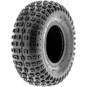 imageSunF A011 Sport XC ATV GoKart Tire 145706 14x66 6 PR SquareKnobby Tread Tubeless145706 17x99