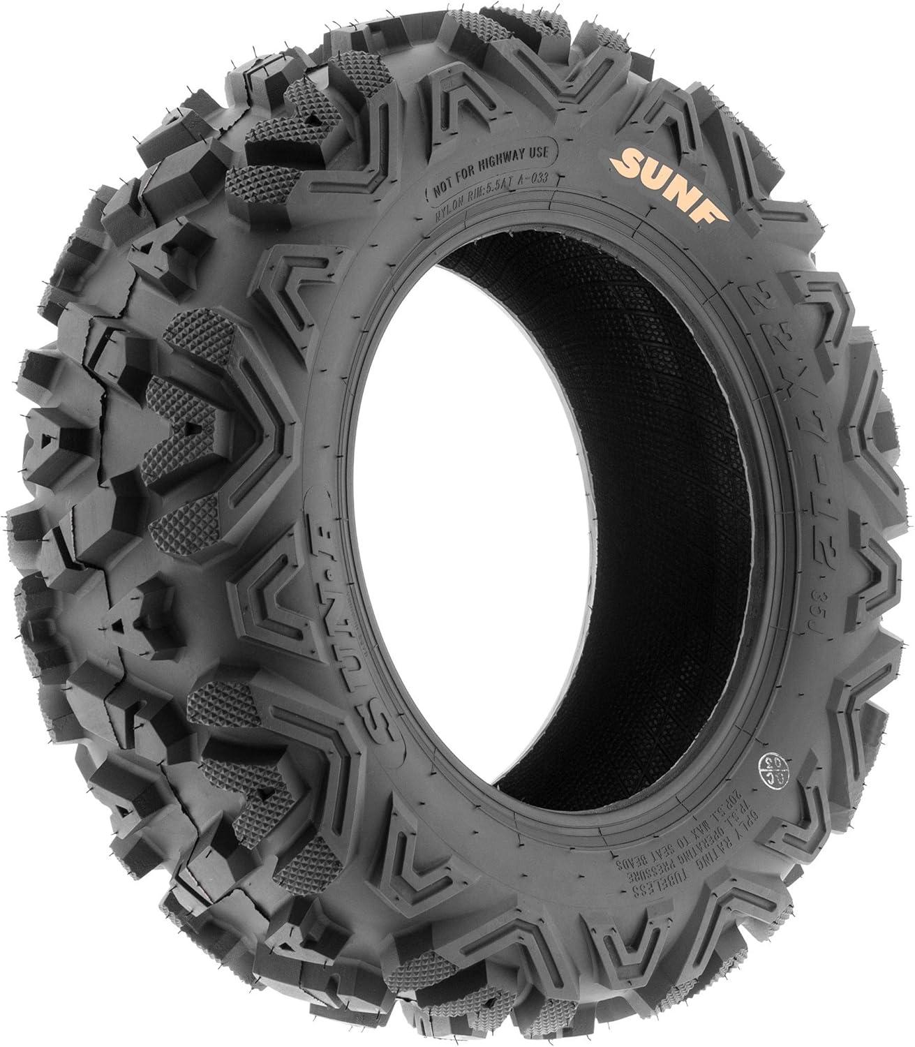 image2 Front 24x811 2 Rear 25x1012 SunF ATV UTV All Terrain Tires Tubeless 6 Ply Rating A033  Power I