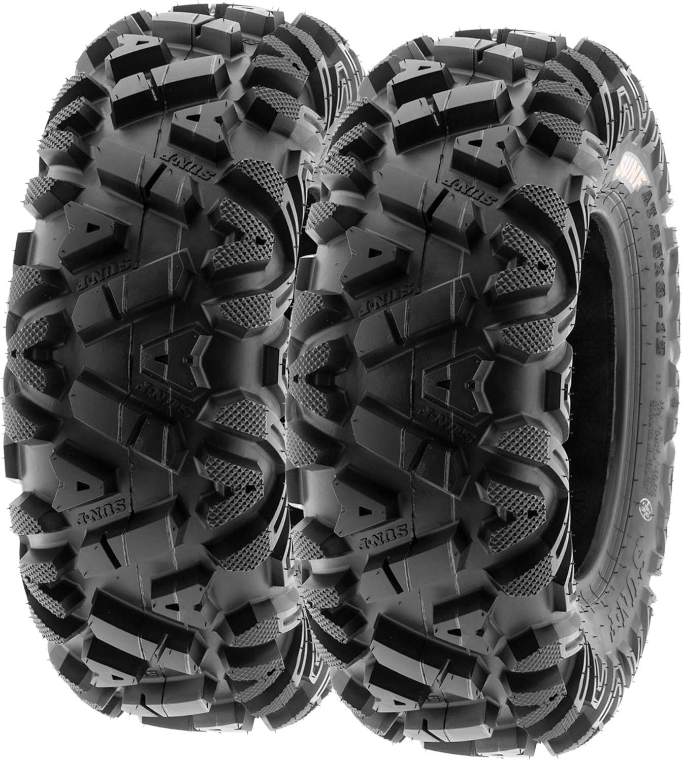 image2 Front 26x914 2 Rear 26x1114 SunF ATV UTV All Terrain Tires Tubeless 6 Ply Rating A033  Power I