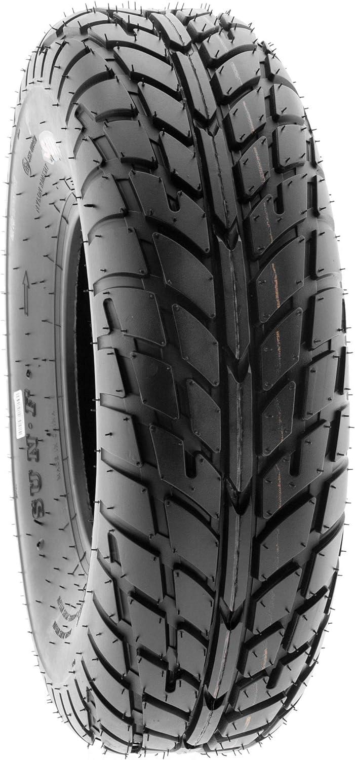 image2SunF 19x78 ATV UTV Tires 19x7x8 Tubeless 6 Ply for 8 Rims  A021 black