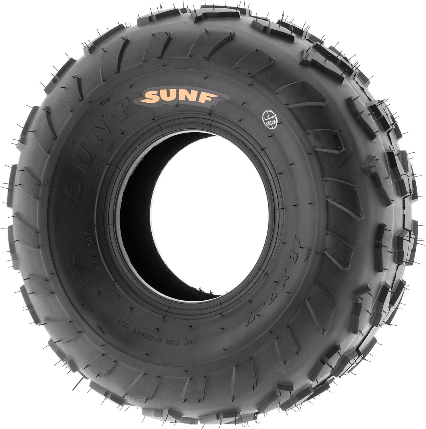 imagePair of 2 SunF A007 18x77 ATV GoKart SportPerformance Tires 4 PR Tubeless20x78
