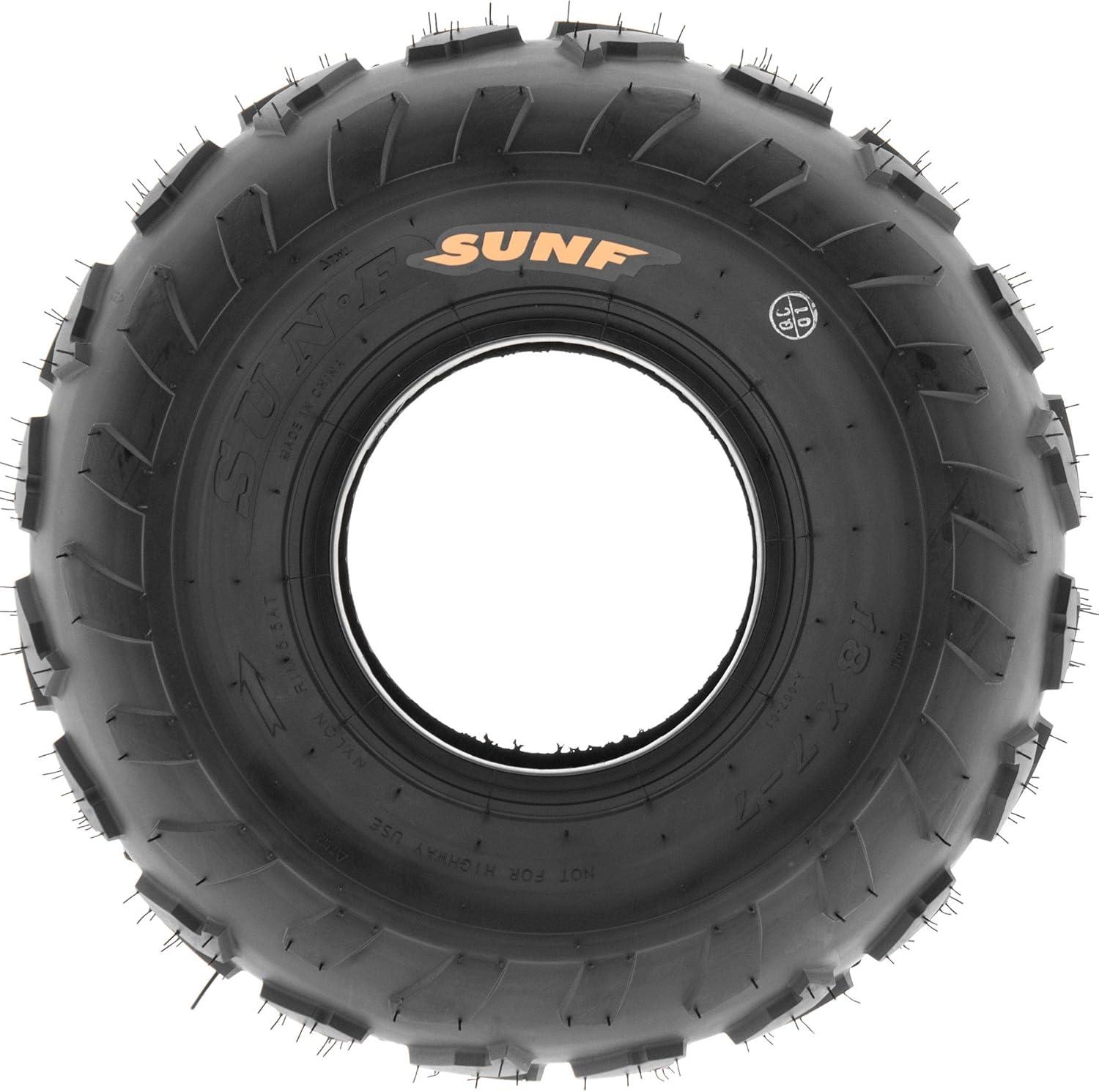imagePair of 2 SunF A007 18x77 ATV GoKart SportPerformance Tires 4 PR Tubeless20x78