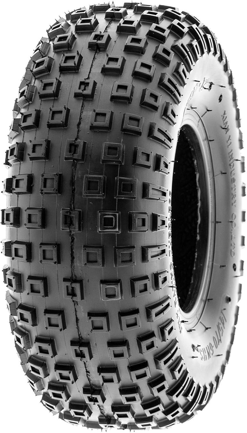 imagePair of 2 SunF A011 XC Sport 145706 14x66 ATV GoKart Knobby Tires 6 PR Tubeless145706