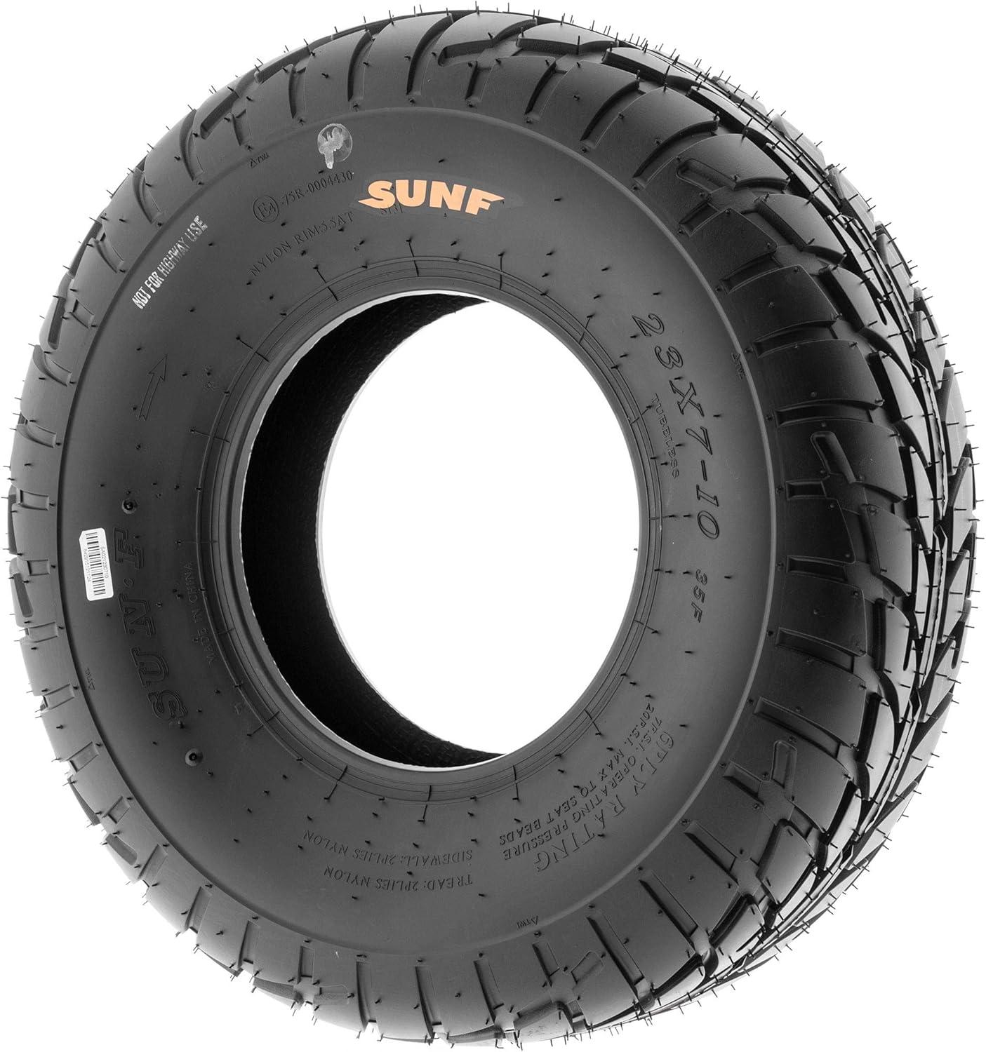imagePair of 2 SunF A021 TT Sport ATV UTV Dirt ampamp Flat Track Tires 19x78 6 PR Tubeless19x610