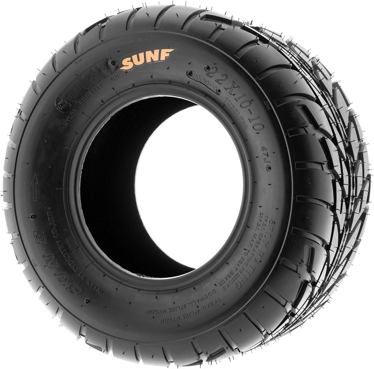 imagePair of 2 SunF A021 TT Sport ATV UTV Dirt ampamp Flat Track Tires 19x78 6 PR Tubeless22x1010