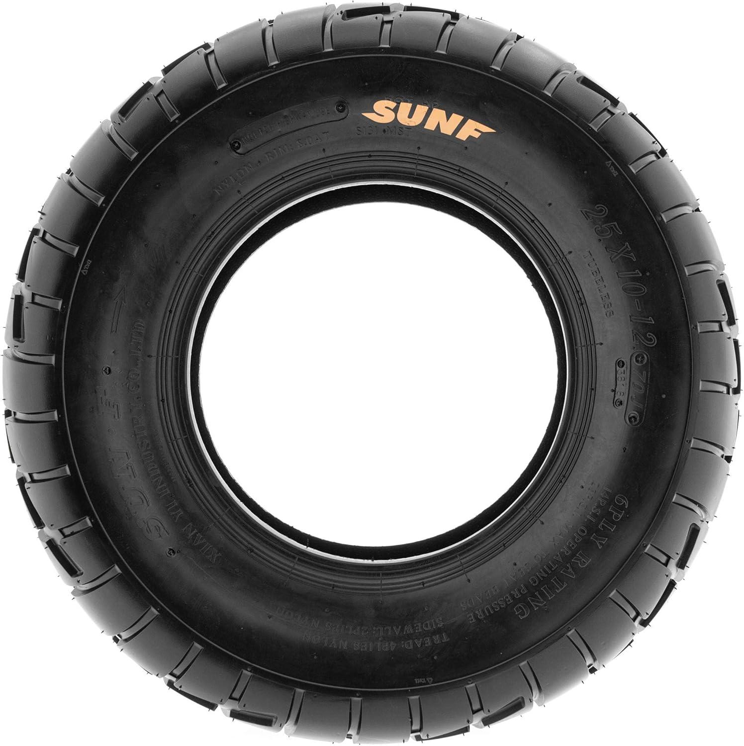 imagePair of 2 SunF A021 TT Sport ATV UTV Dirt ampamp Flat Track Tires 19x78 6 PR Tubeless25x1011