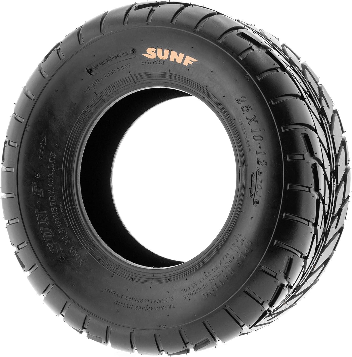 imagePair of 2 SunF A021 TT Sport ATV UTV Dirt ampamp Flat Track Tires 19x78 6 PR Tubeless25x1012