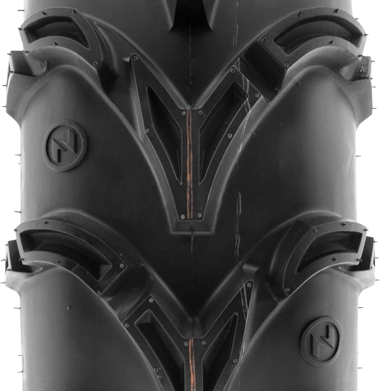 imagePair of 2 SunF A050 AT 25x812 ATV UTV Deep Mud Terrain Tires 6 PR Tubeless25x812