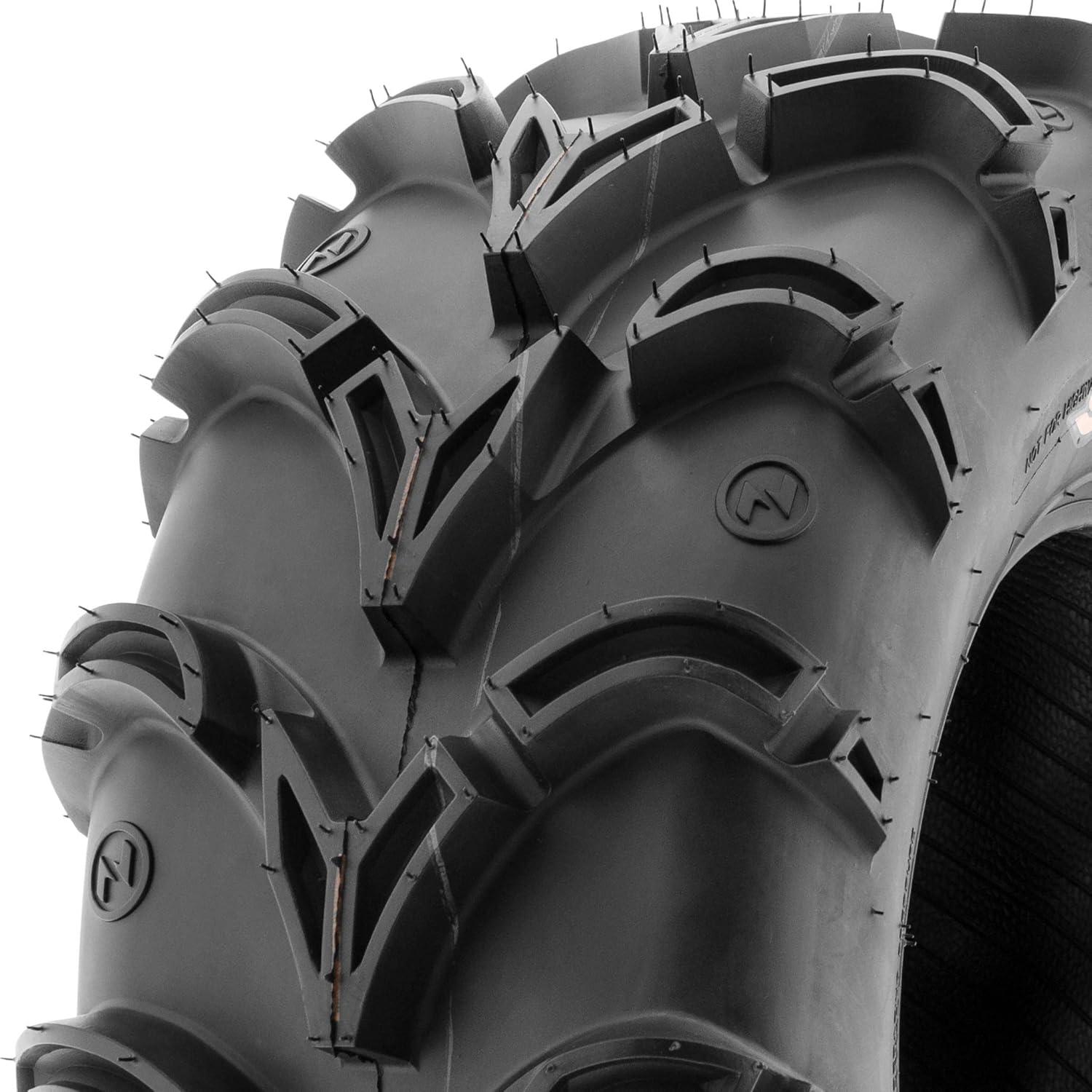 imagePair of 2 SunF A050 AT 25x812 ATV UTV Deep Mud Terrain Tires 6 PR Tubeless27x1212
