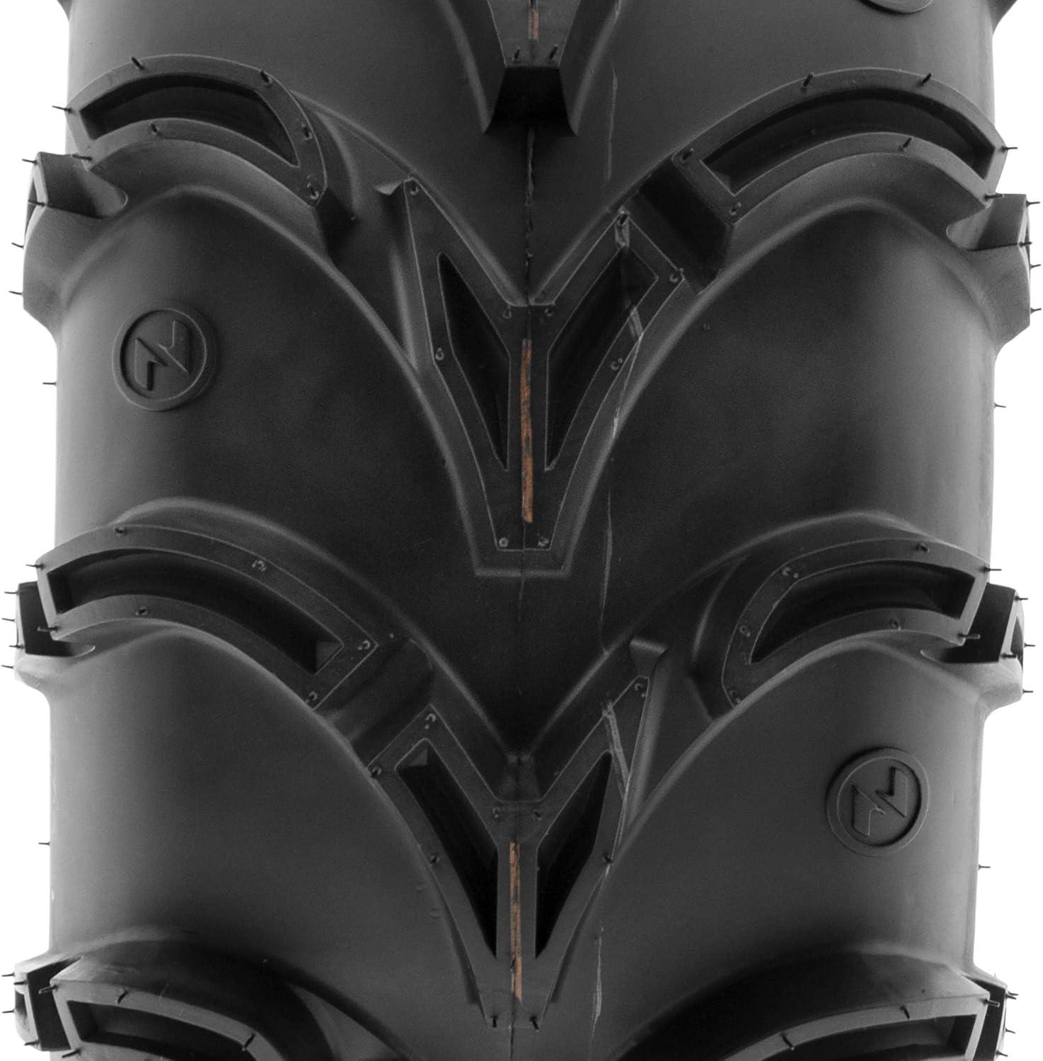 imagePair of 2 SunF A050 AT 25x812 ATV UTV Deep Mud Terrain Tires 6 PR Tubeless27x1212