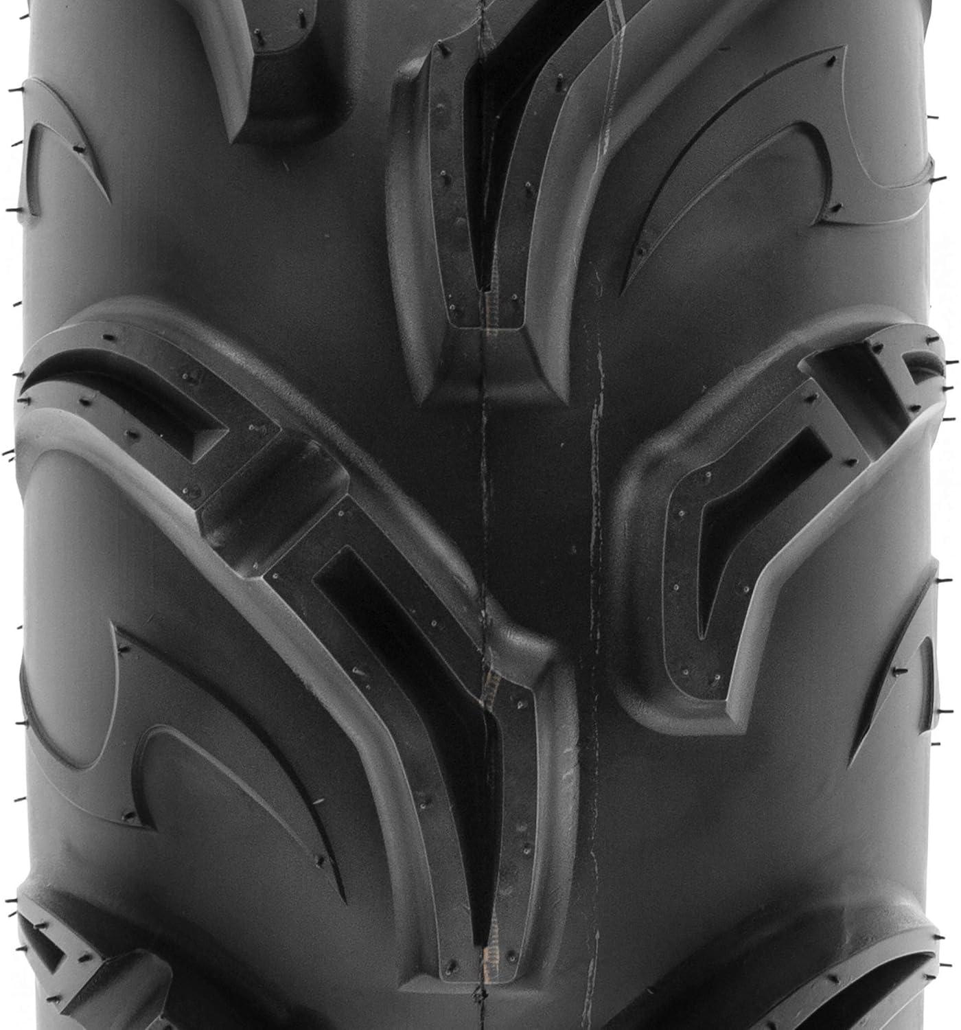 imagePair of 2 SunF Warrior AT 25x812 ATV UTV Mud ampamp Trail Tires 6 PR Tubeless A04825x812