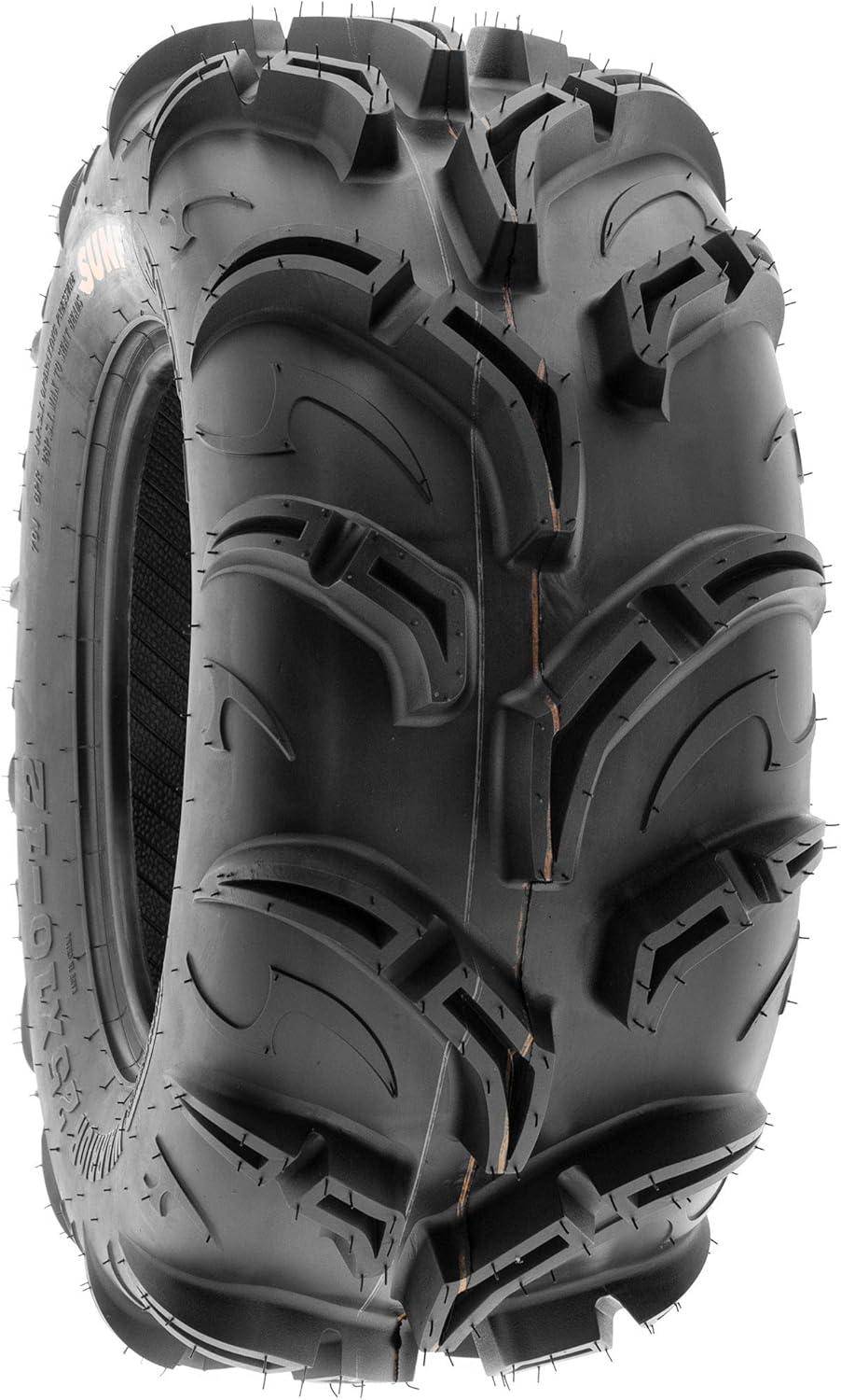 imagePair of 2 SunF Warrior AT 25x812 ATV UTV Mud ampamp Trail Tires 6 PR Tubeless A04826x1112