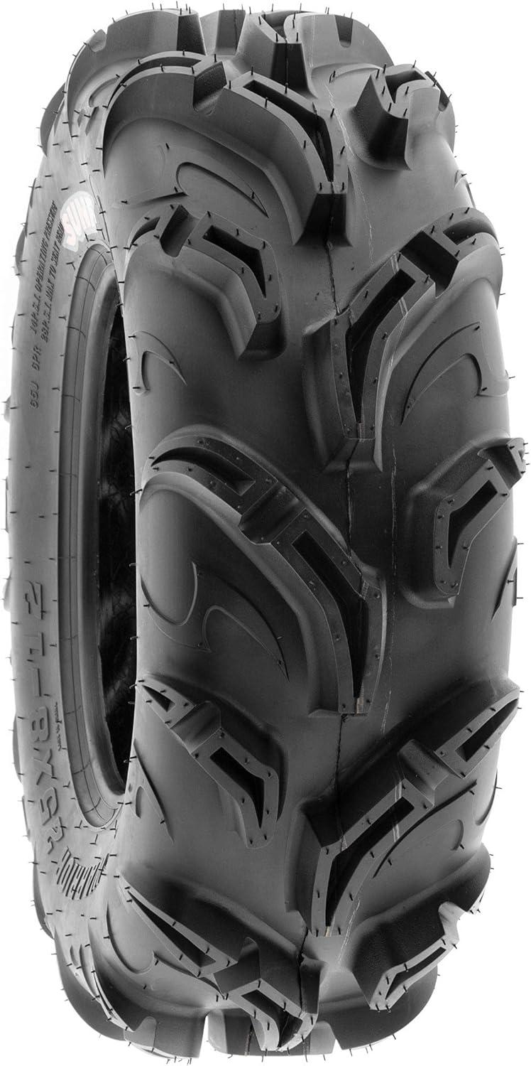 imagePair of 2 SunF Warrior AT 25x812 ATV UTV Mud ampamp Trail Tires 6 PR Tubeless A04827x912