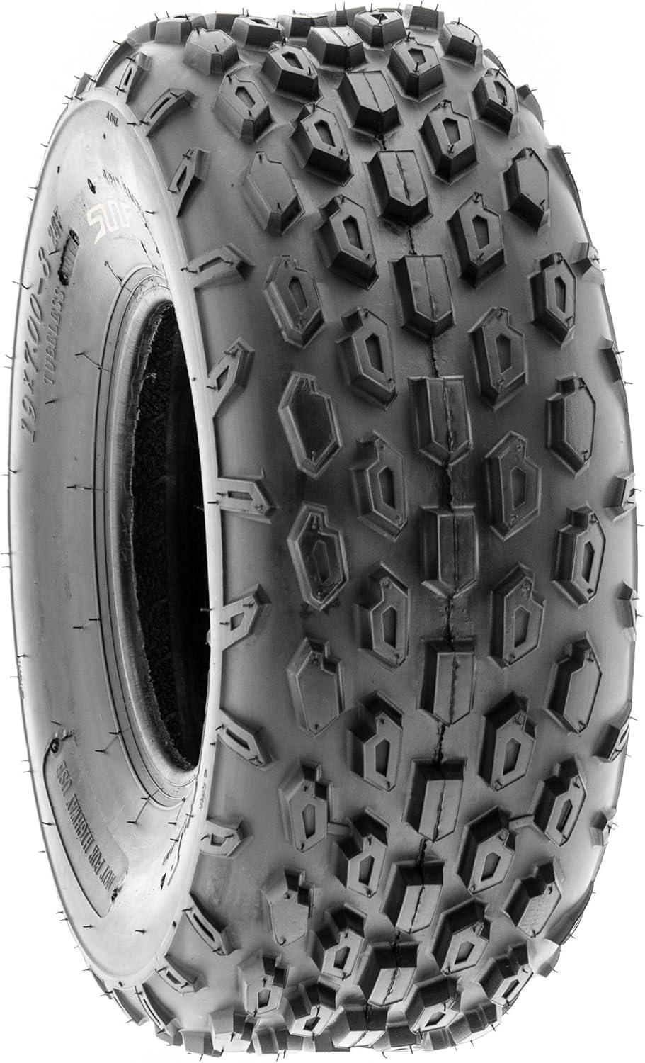 imageSUNF 19x78 18x958 Light Weight ATV UTV Knobby Tire 6 PR A015  BUNDLE black