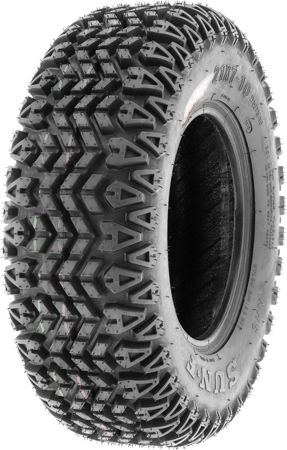 imageSUNFSunF 21x710 UTV Tire 21x7x10 Gof Cart Lawn Mower 4 PR G003PAIR of 2blackLCF1G003210710x2
