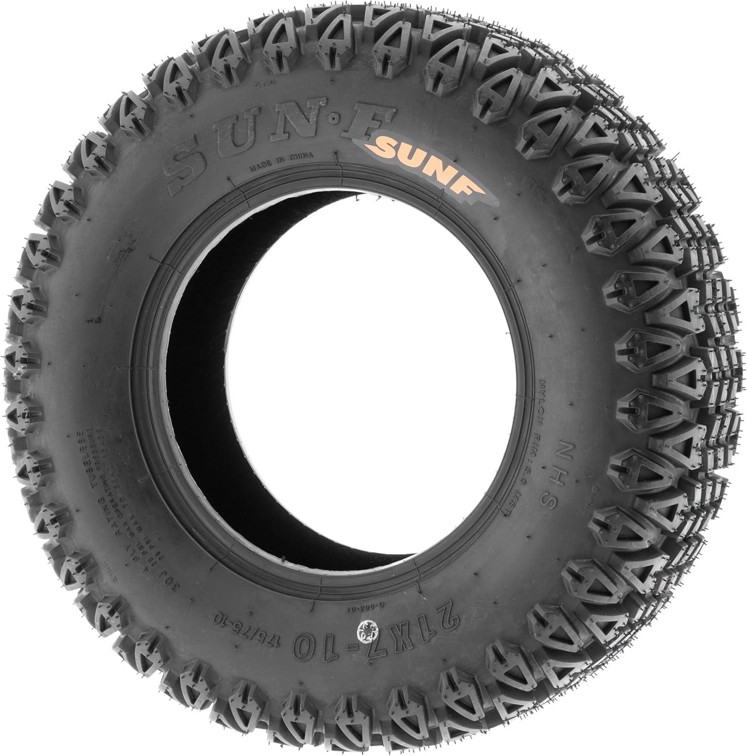 imageSUNFSunF 21x710 UTV Tire 21x7x10 Gof Cart Lawn Mower 4 PR G003PAIR of 2blackLCF1G003210710x2