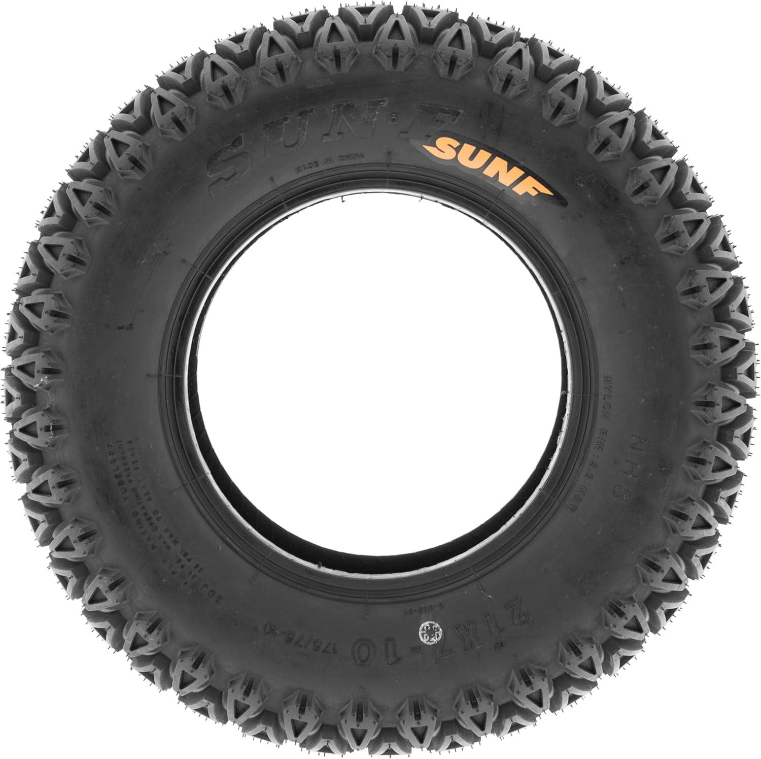 imageSUNFSunF 21x710 UTV Tire 21x7x10 Gof Cart Lawn Mower 4 PR G003PAIR of 2blackLCF1G003210710x2