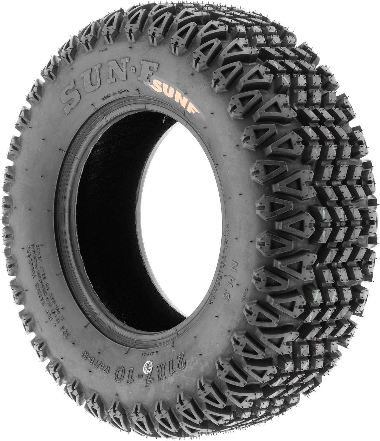 imageSUNFSunF 21x710 UTV Tire 21x7x10 Gof Cart Lawn Mower 4 PR G003PAIR of 2blackLCF1G003210710x2