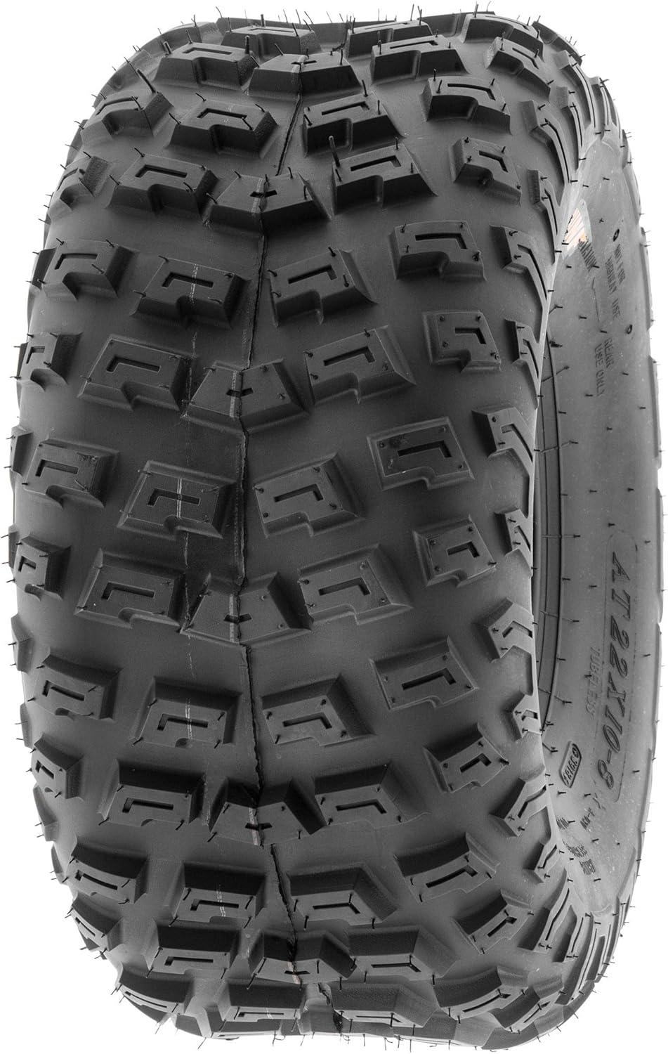 imageSet of 2 SunF 22x108 22x10x8 ATV UTV AT Knobby Race Replacement 6 PR Tubeless Tire A030