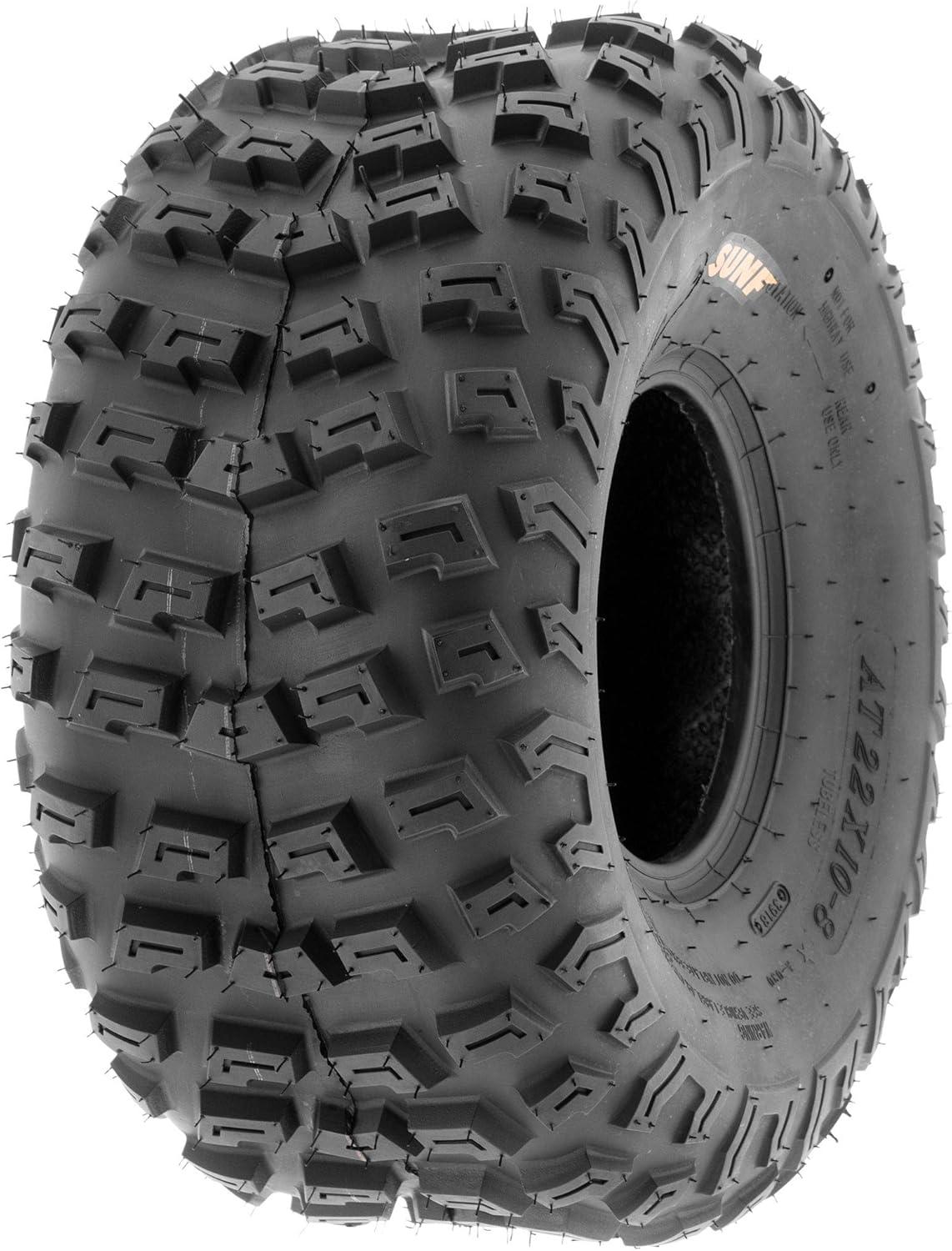 imageSet of 2 SunF 22x108 22x10x8 ATV UTV AT Knobby Race Replacement 6 PR Tubeless Tire A030