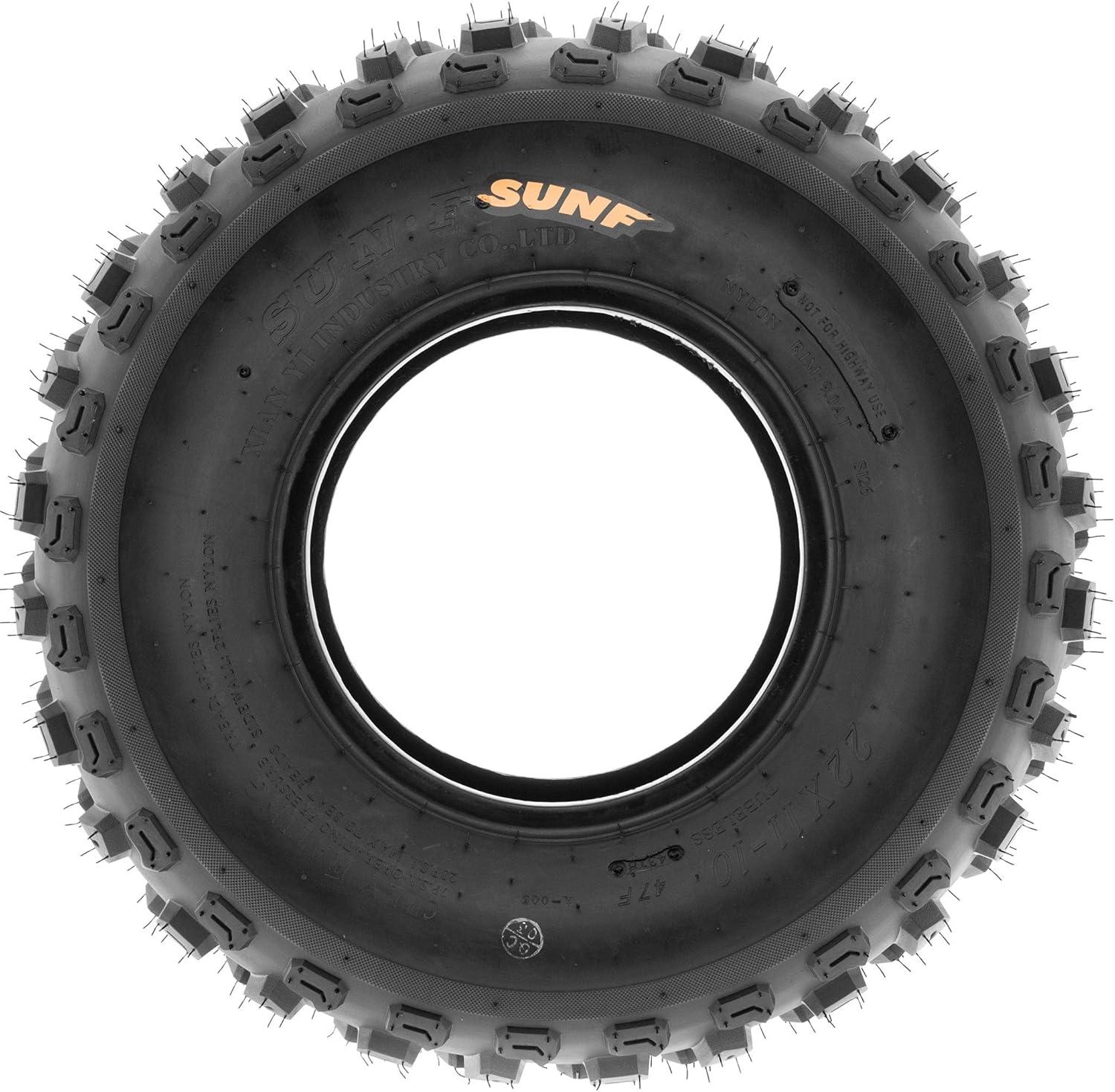 imageSet of 2 SunF A005 ATV UTV OffRoad Tires 18x1059 6PR Knobby Tread for TrailXCSport18x1059
