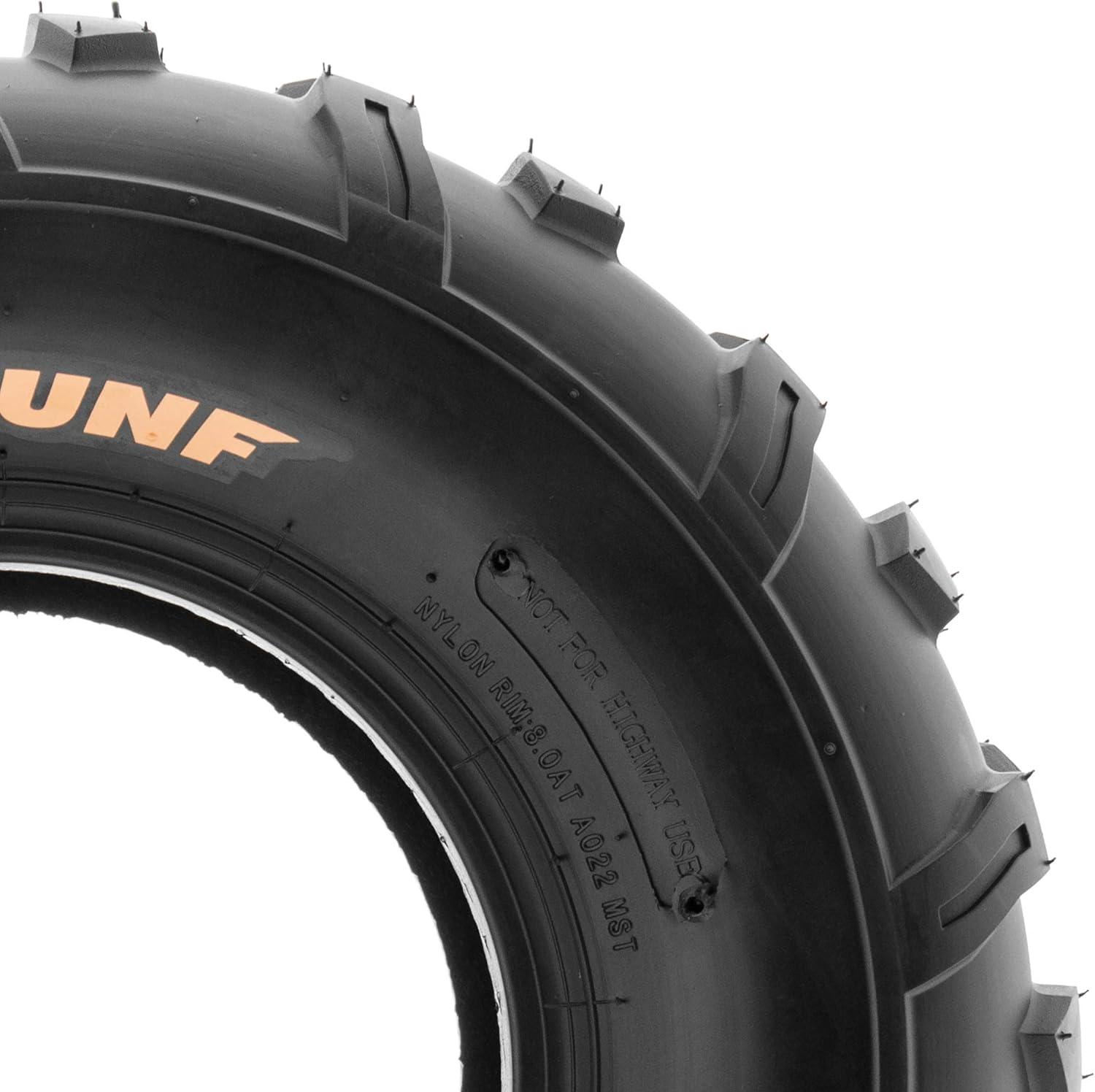 imageSet of 2 SunF A022 20x109 ATVUTV OffRoad Tires 6PR Knobby Tread