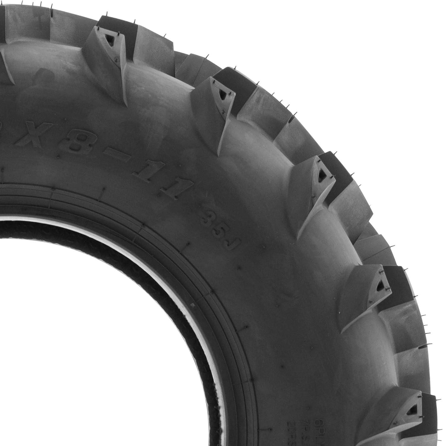 imageSet of 2 SunF A024 23x811 ATV UTV MudTrail Tires 6PR Deep Directional Tread