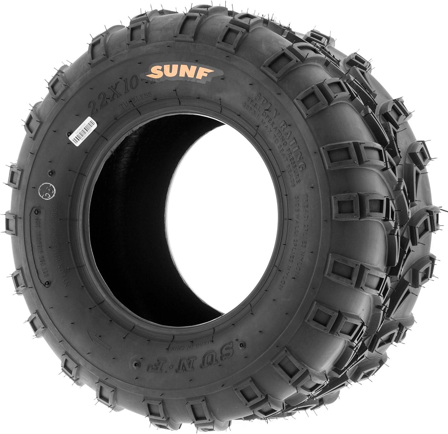 imageSet of 2 SunF A028 OffRoad ampamp Turf ATV UTV Cart Tires 22x1010 6PR Tubeless22x1010