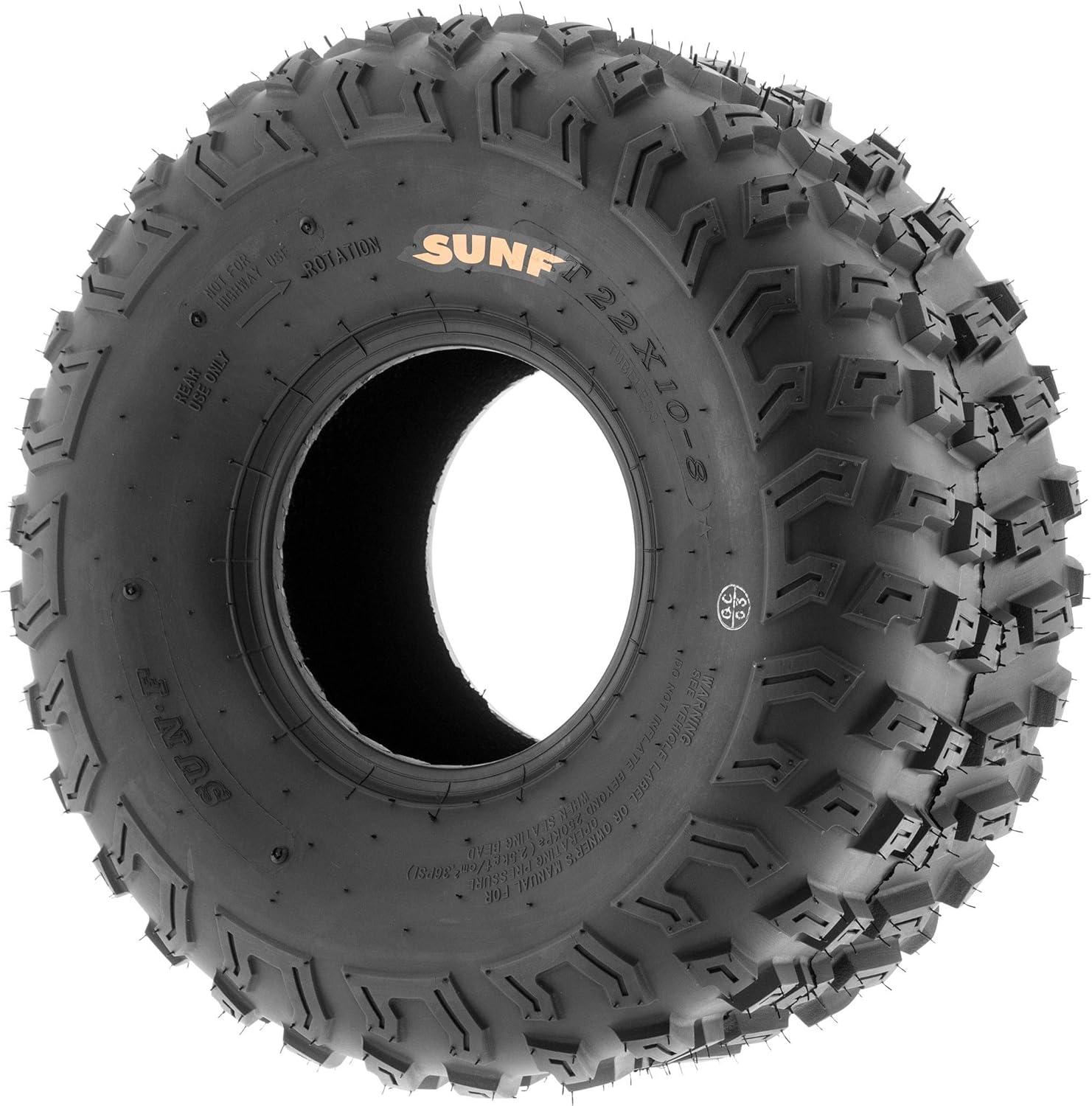 imageSet of 2 SunF A030 Knobby ATVUTV Tires 22x108 6 PR Tubeless