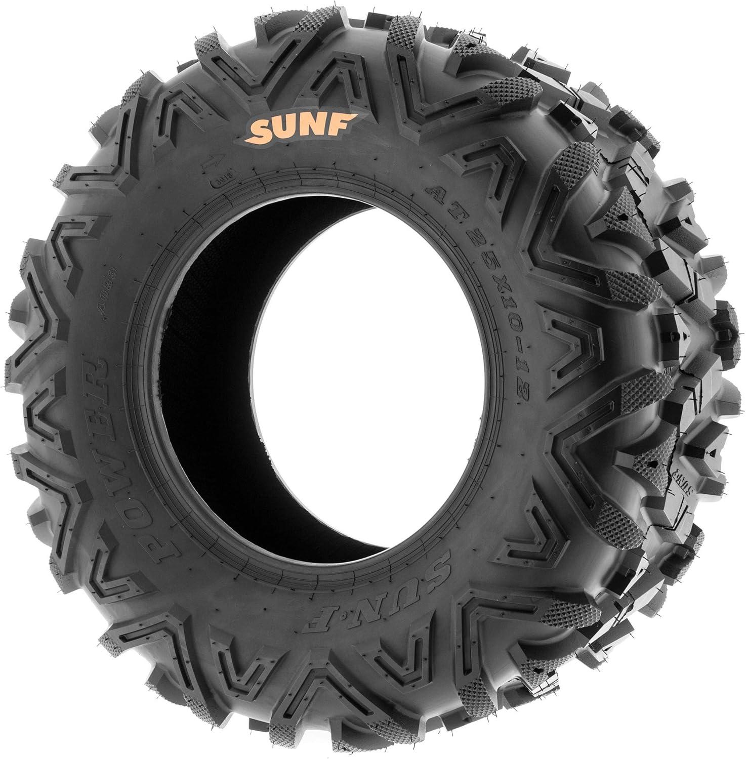 imageSet of 2 SunF A033 PowerI AT 22x712 ATV UTV OffRoad Tires AllTerrain 6 Ply Tubeless25x1012