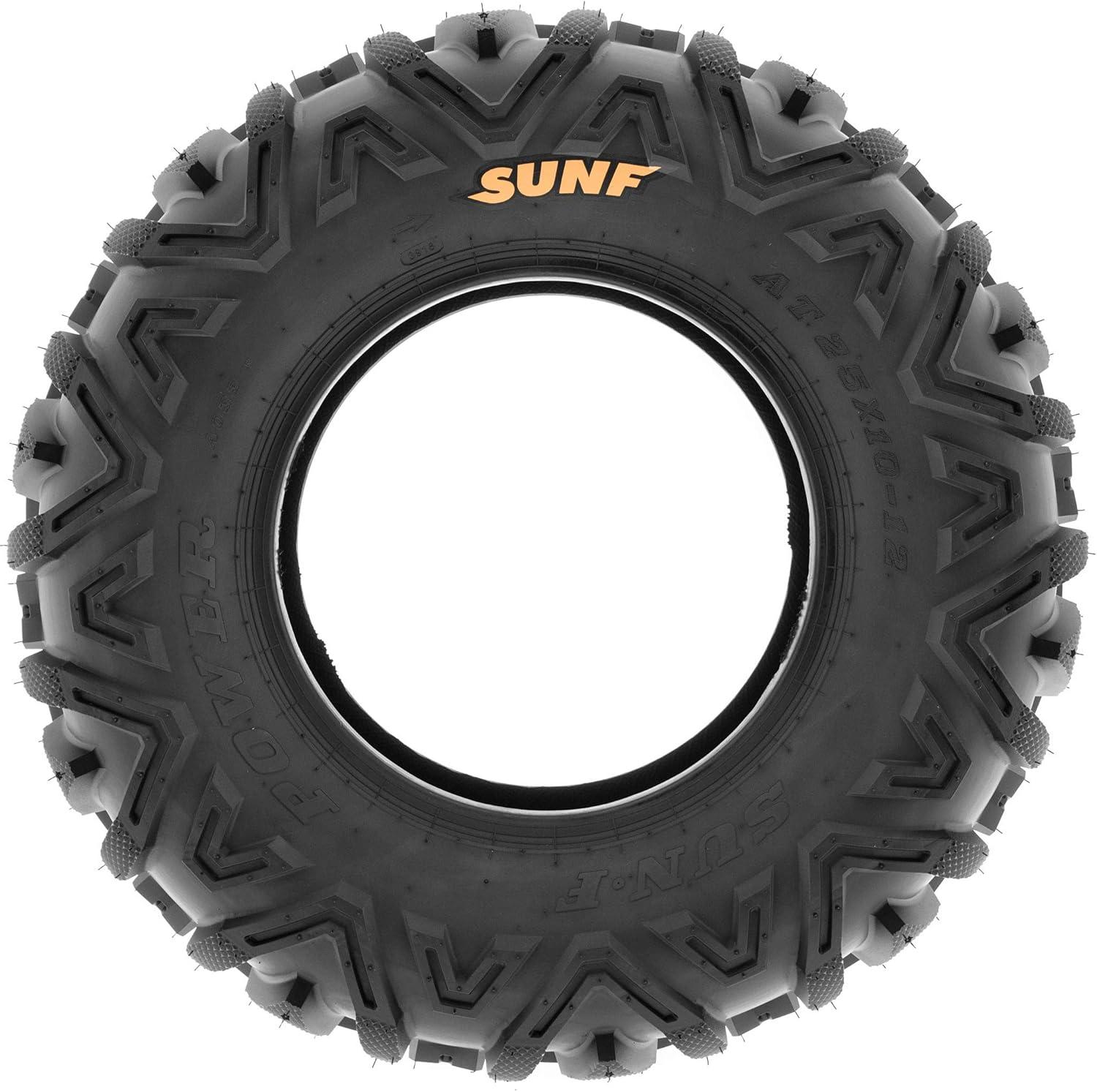 imageSet of 2 SunF A033 PowerI AT 22x712 ATV UTV OffRoad Tires AllTerrain 6 Ply Tubeless26x812