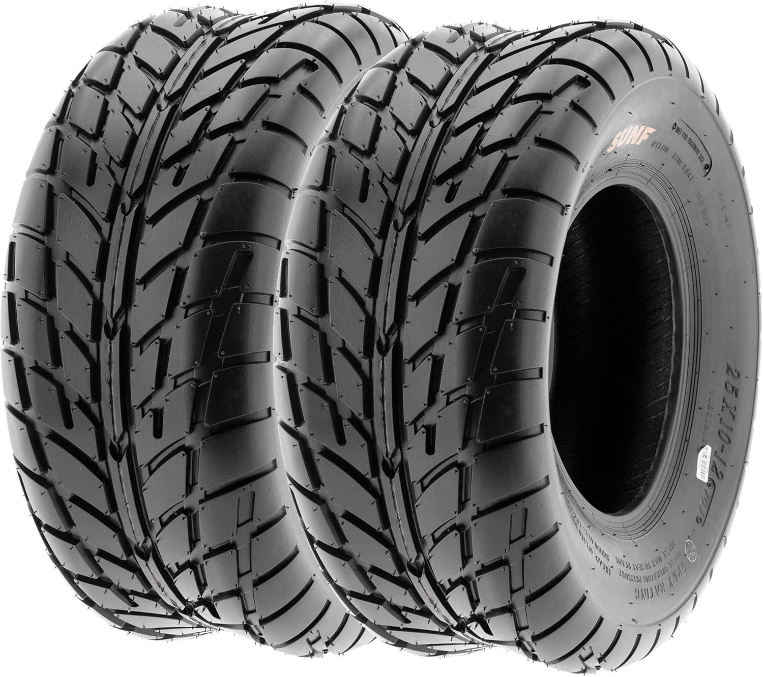 imageSet of 4 SunF 145706 14570x6 Quad ATV UTV 6 Ply Tires Tubeless A02125x812 25x1110