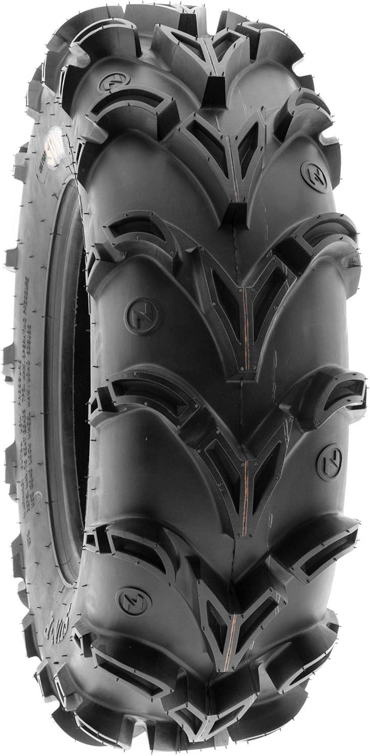 imageSet of 4 SunF 25x812 Front ampamp 25x1012 Rear Deep Mud  Trail ATV UTV OffRoad Tires 6PR Tubeless A05025x812 25x1012
