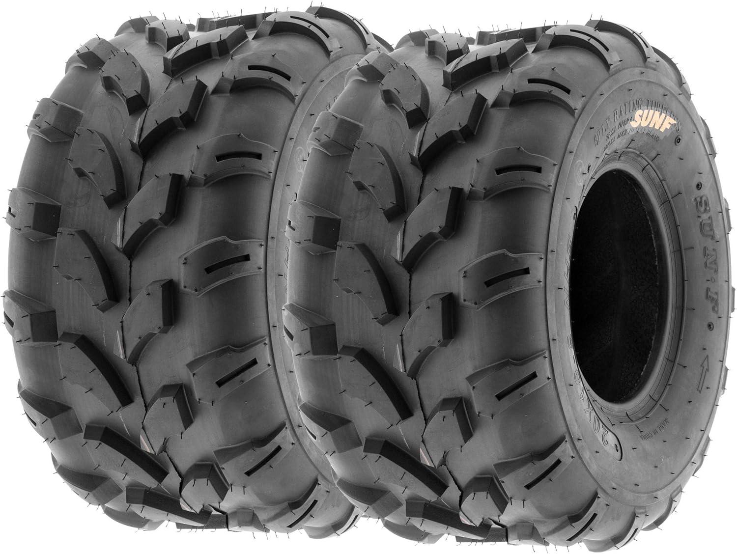 imageSet of 4 SunF A003 OffRoad 18x78 Front ampamp 18x958 Rear ATV UTV LawnMower Tires 6 PR Tubeless18x78  18x958