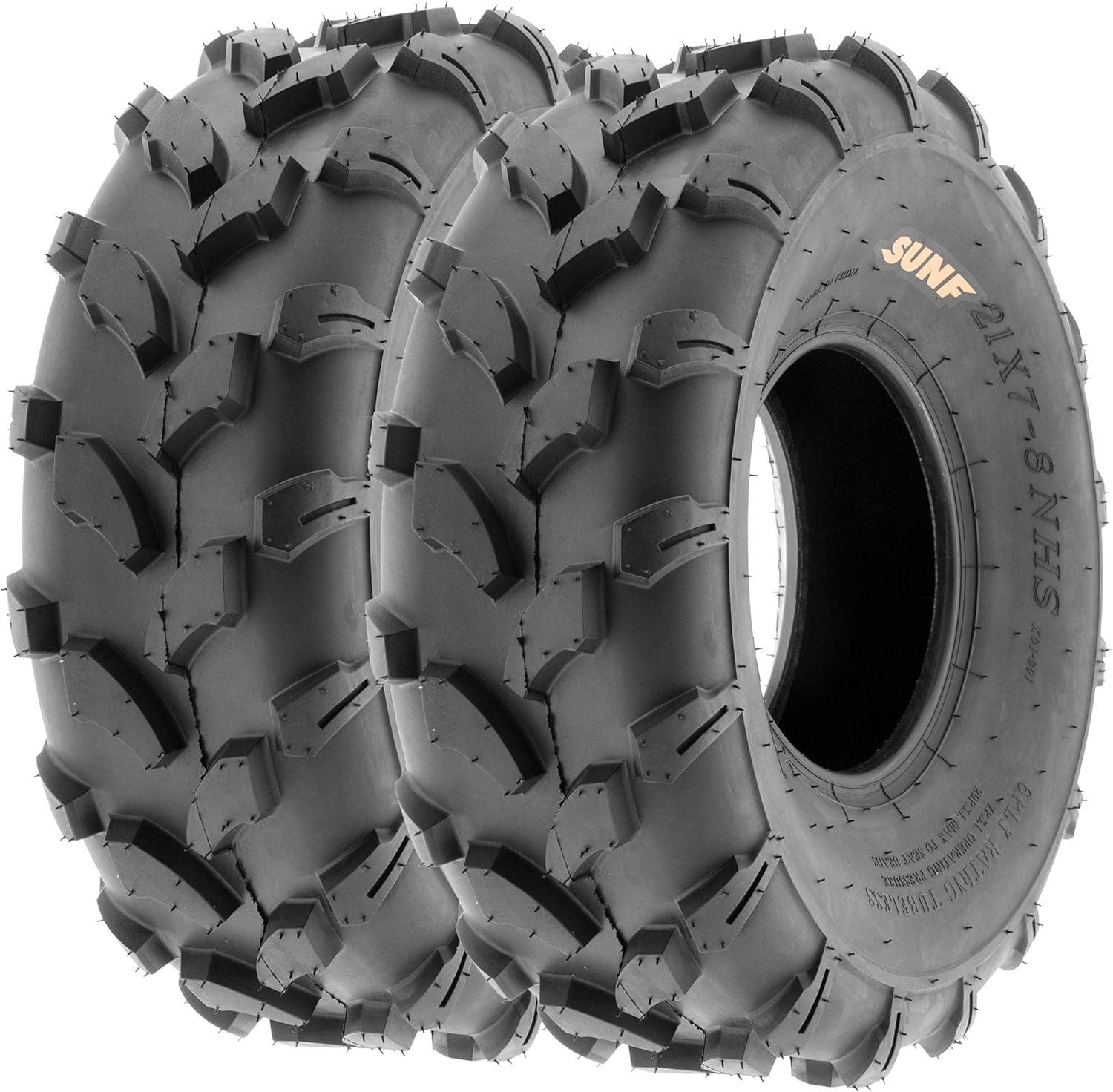 imageSet of 4 SunF A003 OffRoad 18x78 Front ampamp 18x958 Rear ATV UTV LawnMower Tires 6 PR Tubeless18x78  18x958
