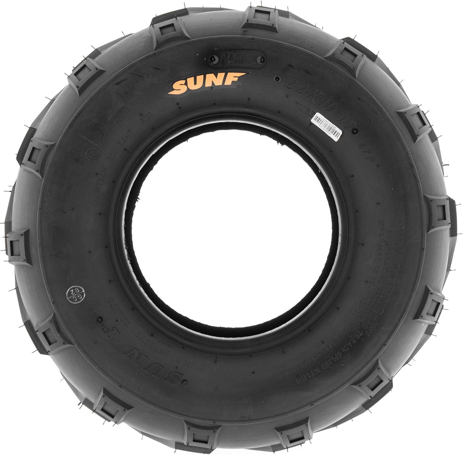 imageSet of 4 SunF A004 GoKart ATV Tires 145706 Front ampamp 145706 Rear all terrain 6 PR Tubeless16x87