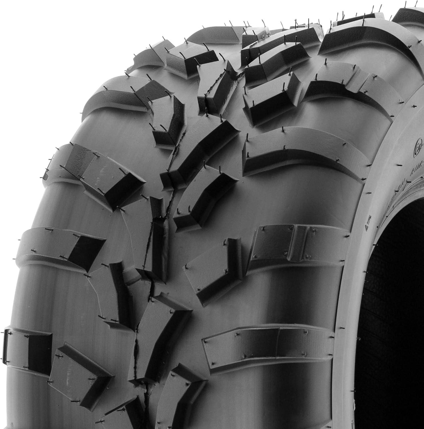 imageSet of 4 SunF A010 25x812 Front ampamp 25x1112 Rear ATV UTV Lawn Mowers Tires 6 PR Tubeless25x1012  25x1012