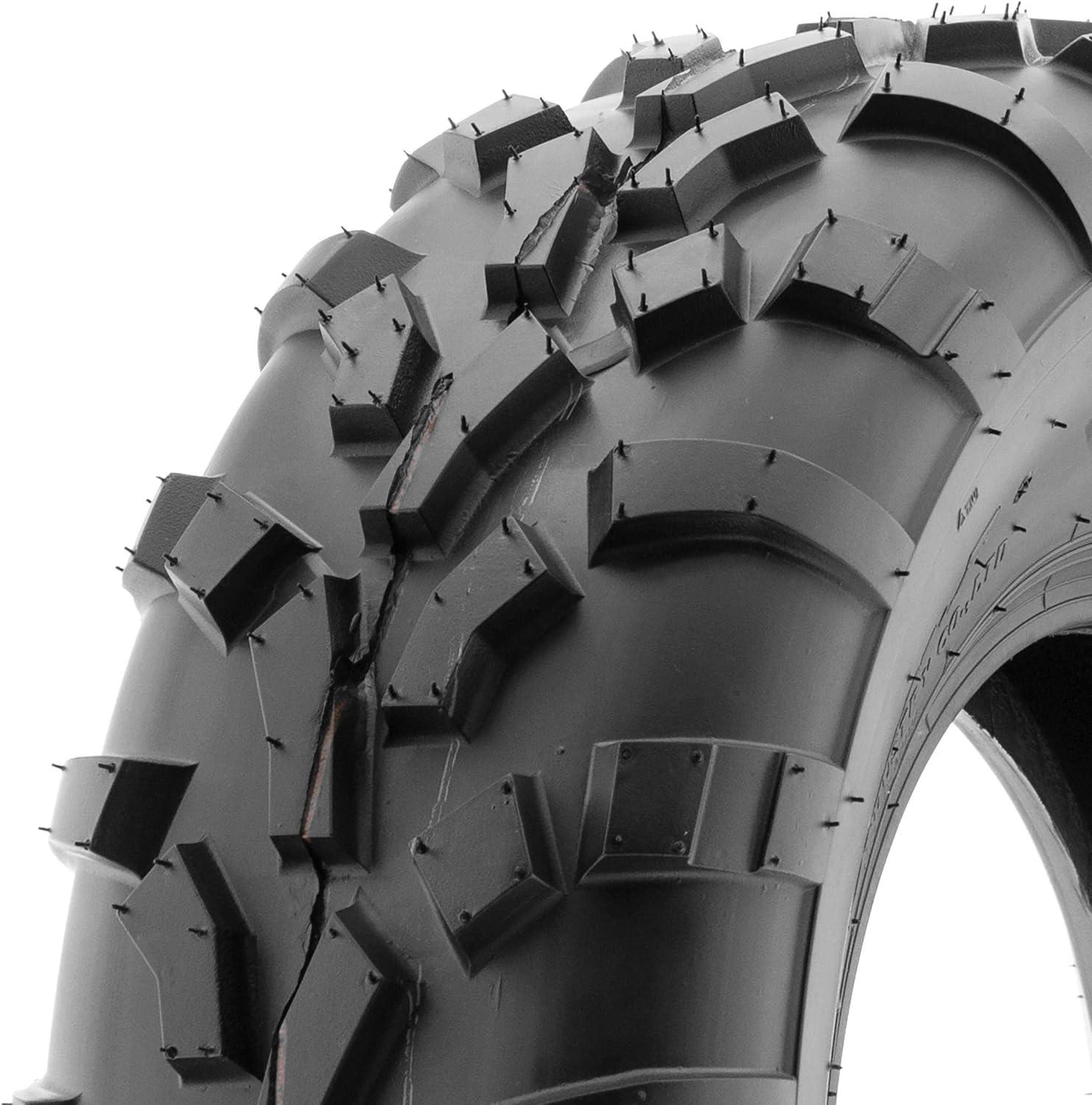 imageSet of 4 SunF A010 25x812 Front ampamp 25x1112 Rear ATV UTV Lawn Mowers Tires 6 PR Tubeless25x812  25x1110