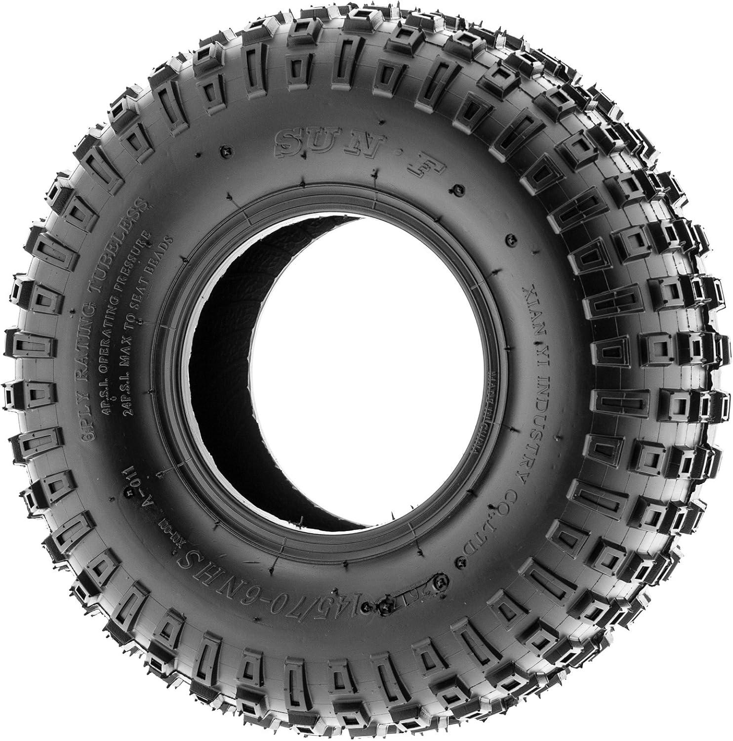 imageSet of 4 SunF A011 XC Sport ATV ampamp Go Karts Knobby Tires 145706 14x66 6 PR Tubeless145706