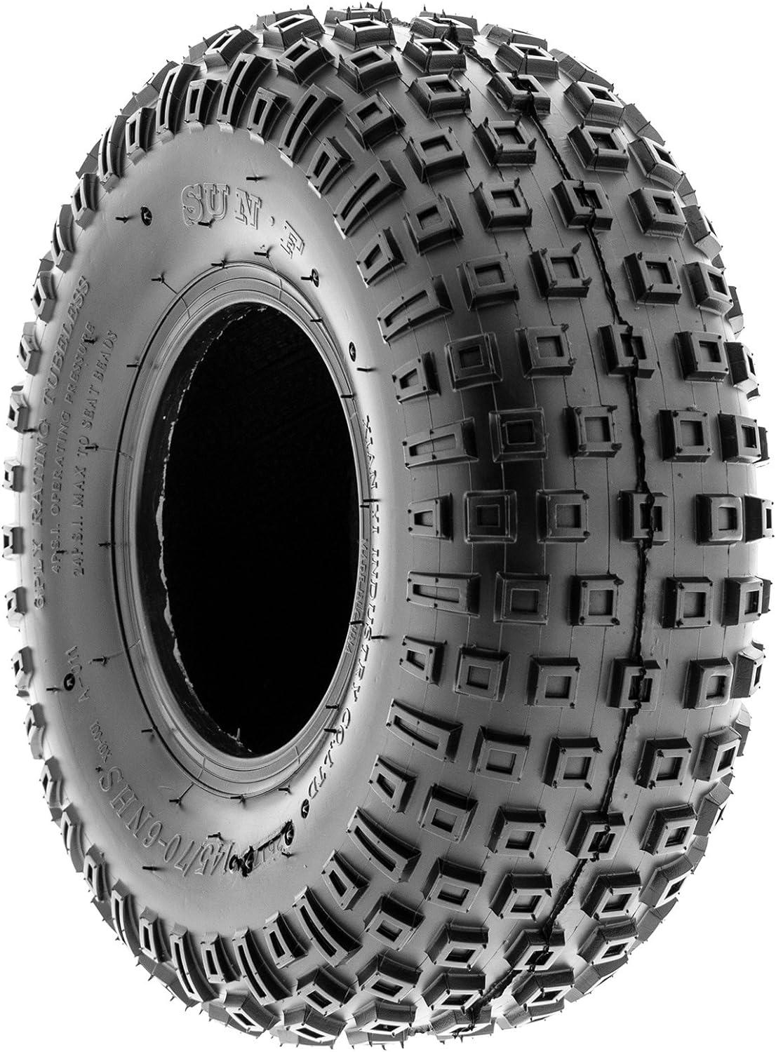 imageSet of 4 SunF A011 XC Sport ATV ampamp Go Karts Knobby Tires 145706 14x66 6 PR Tubeless145706