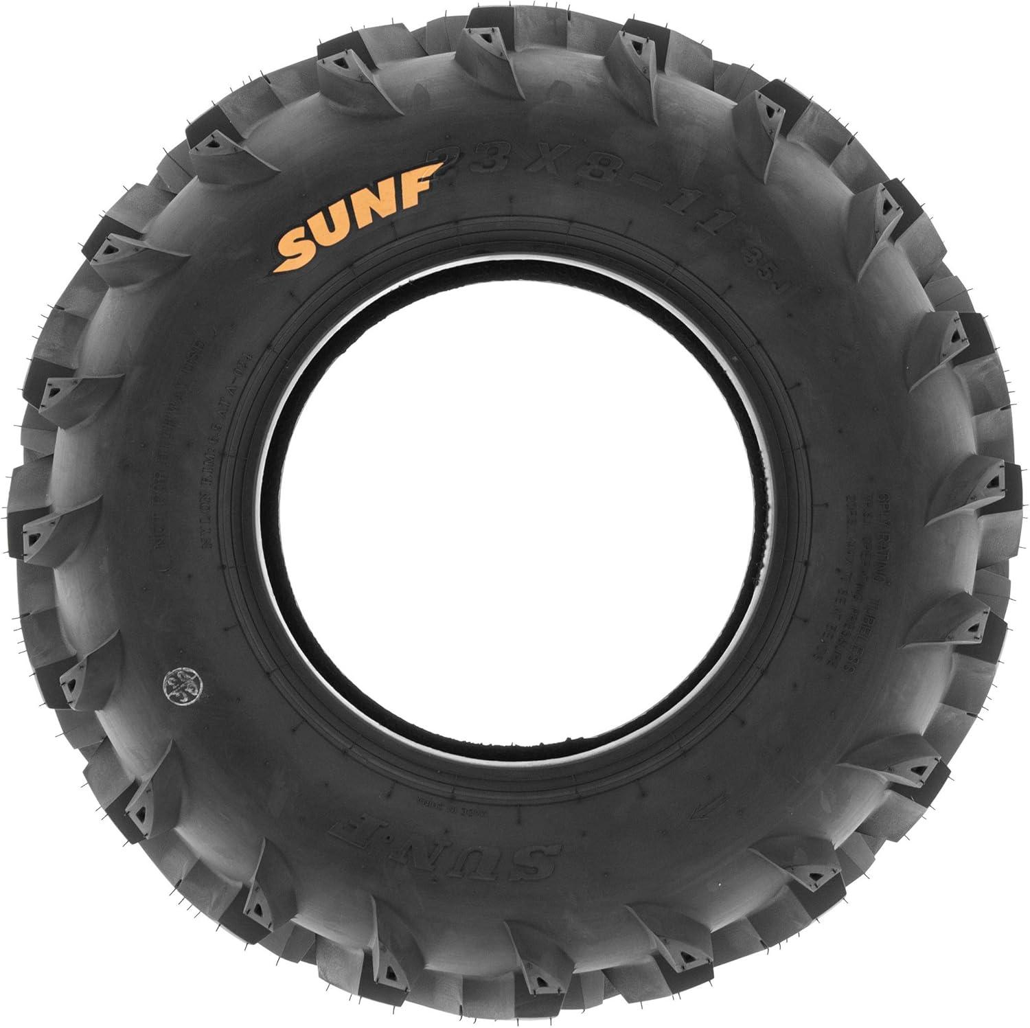 imageSet of 4 SunF A024 ATMudTrail ATV UTV 23x811 Front ampamp 22x119 Rear offroad Tires 6 PR Tubeless23x811  22x119