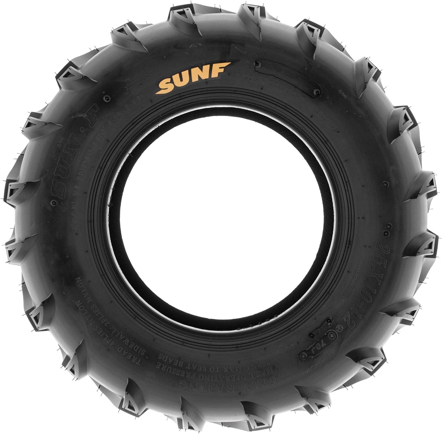 imageSet of 4 SunF A024 ATMudTrail ATV UTV 23x811 Front ampamp 22x119 Rear offroad Tires 6 PR Tubeless25x812  25x1012