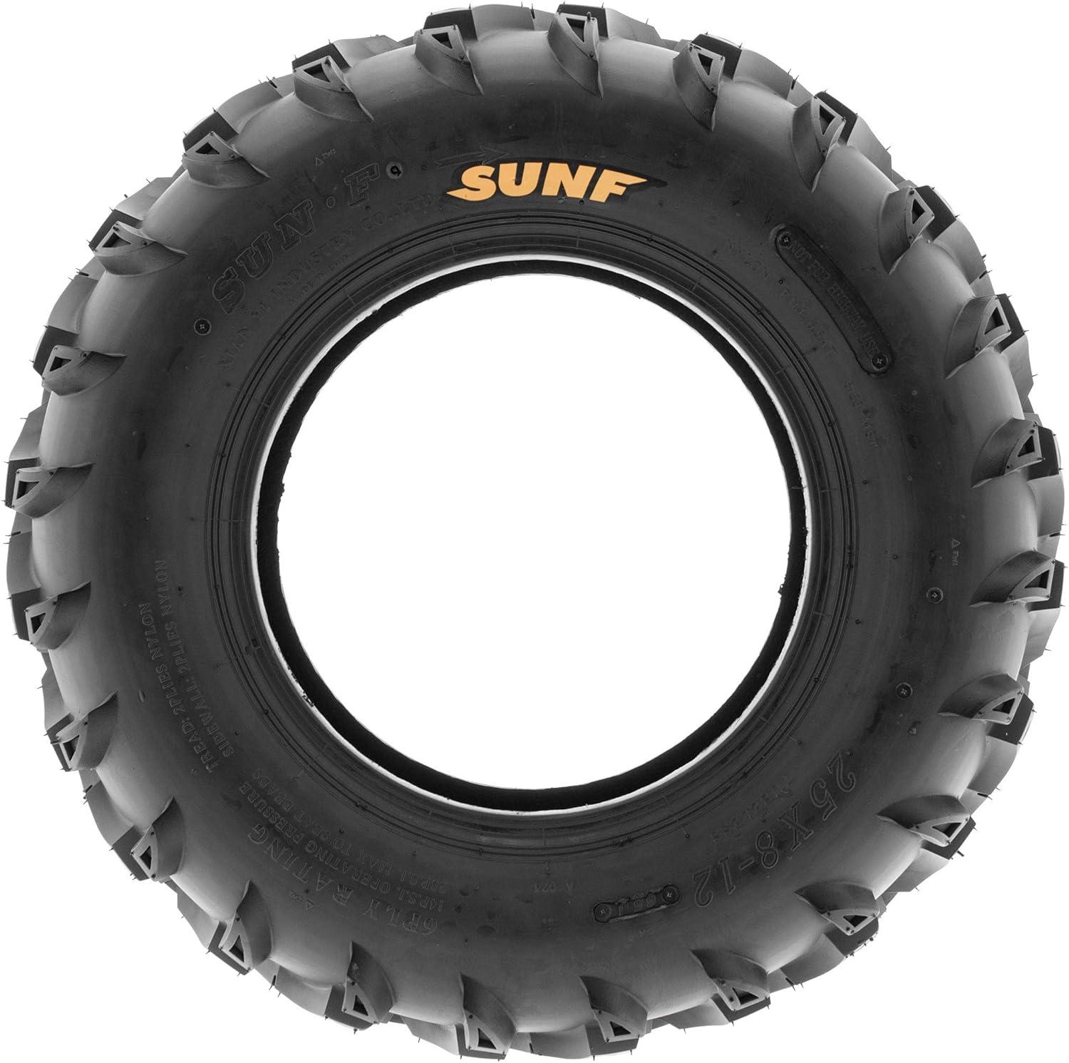 imageSet of 4 SunF A024 ATMudTrail ATV UTV 23x811 Front ampamp 22x119 Rear offroad Tires 6 PR Tubeless25x812  25x1012