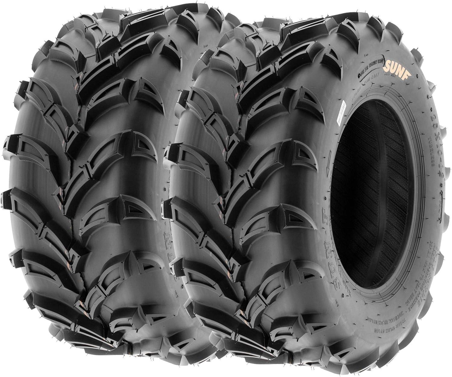 imageSet of 4 SunF A024 ATMudTrail ATV UTV 23x811 Front ampamp 22x119 Rear offroad Tires 6 PR Tubeless25x812  25x1012