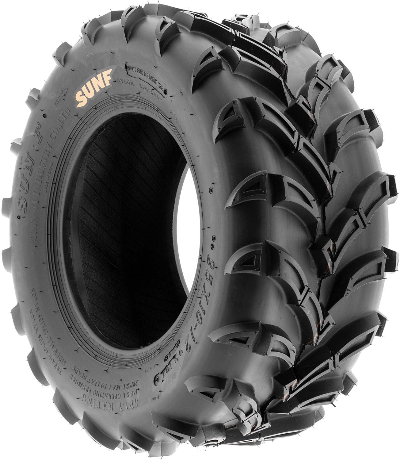 imageSet of 4 SunF A024 ATMudTrail ATV UTV 23x811 Front ampamp 22x119 Rear offroad Tires 6 PR Tubeless25x812  25x1012