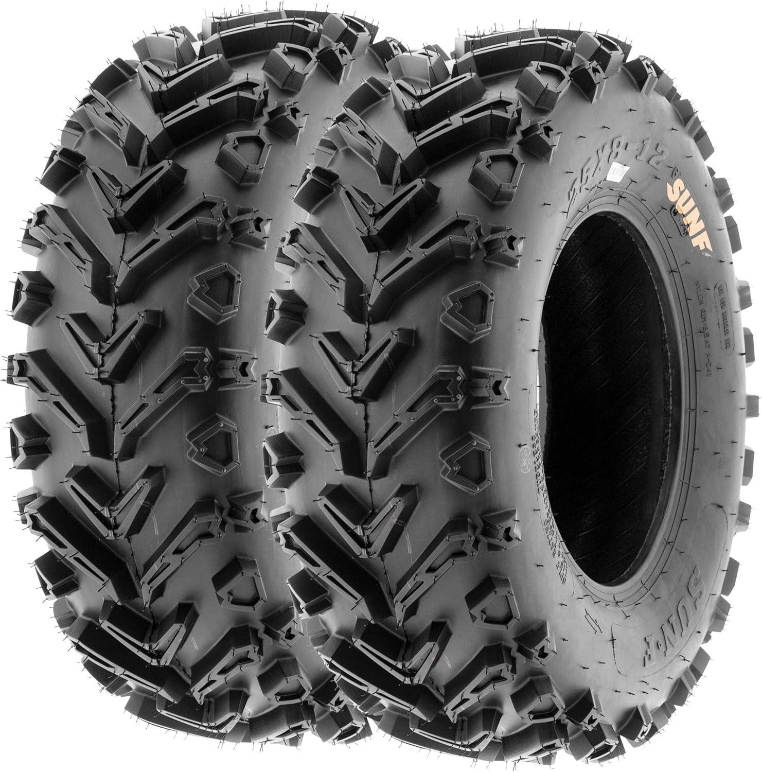 imageSet of 4 SunF A041 Mud ampamp Trail 24x812 Front ampamp 24x1011 Rear ATV UTV off road Tires 6 PR Tubeless24x812  24x1011